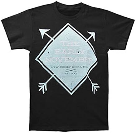Early November Men's New Jersey Rock & Roll T-shirt Small Black