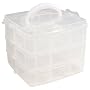 Sortierbox mit Tragegriff transparent (leer) - 3 s&hellip von Nail & Fun - sch�ne N�gel sind kein Zufall