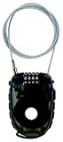 M-Wave Aufroll-Zahlen-Kabel-Schloss, 90cm x 2,4 mm