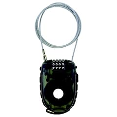 M-Wave Aufroll-Zahlen-Kabel-Schloss, 90cm x 2,4 mm