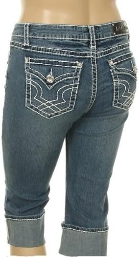 LA Idol Capris 1108CP Med Blue,Medium Blue,3 18L