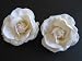 Ivory Rose Wedding Birde Hair Flower Clip Barrette- One Pair