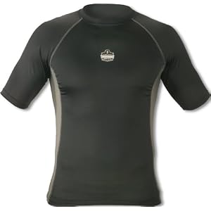 CORE Performance Work Wear 6410 Short Sleeve Shirt, Black, Medium by 