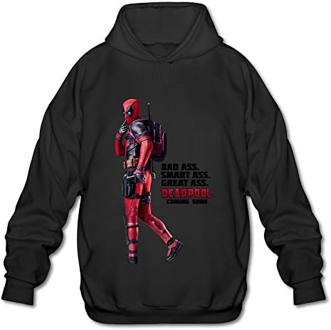 KATOA Men's Deadpool Cotton Blends Hooded Sweatshirt Hoodie