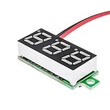 ラブ 0.28"DC デジタル電圧計 LED 電圧ボルト メーター青 2.5~30V//Mini 0.28" DC デジタルの電圧計パネル マウント LED 電圧ボルト メーターの青い 2.50~30