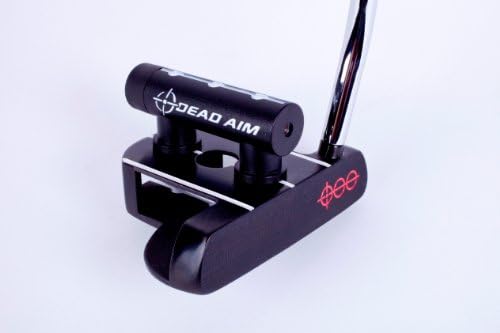 Dead Aim Mallet Golf Putter with Laser, Black, Right Hand, 33-Inch
