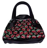 HOLLYWOOD MIRROR CHERRIES PRINT PVC PURSE