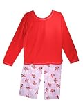 Hue Red Fleece Pajama Set w/Snowmen 2X
