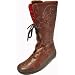 Eject hohe Damenstiefel m Blume Sony3 high benisa brown, Leder