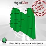 Editable Libya Powerpoint Map - Libya Powerpoint Template