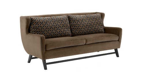 Armen Living 1030 Midtown Sofa, Rich Brown Fabric