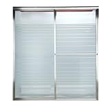 American Standard AM00.735406.238 Nickel Prestige Prestige Framed New Horizon Glass By-Pass Shower D