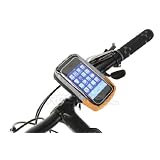 自転車マウントホルダー 簡易防水ケース付き スマートフォンや携帯電話対応 日本語取扱説明書付
