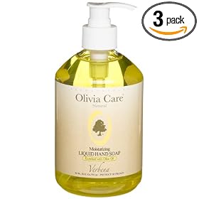 Olivia Care Liquid Hand Soap , Verbena, 20-Ounce Bottle (Pack of 3)
