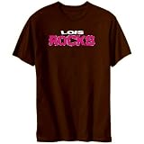 Lois Rocks Female Names Mens T-Shirt (Brown, Sizes X-Small - XXX-Large)