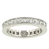 Channel Princess Cut Diamond Eternity Band 2.50cttw