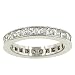 Jewelry : Channel Princess Cut Diamond Eternity Band 2.50cttw