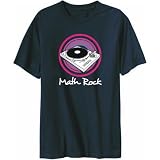 T-Shirt Mens Navy Blue  Math Rock - turntable  Music