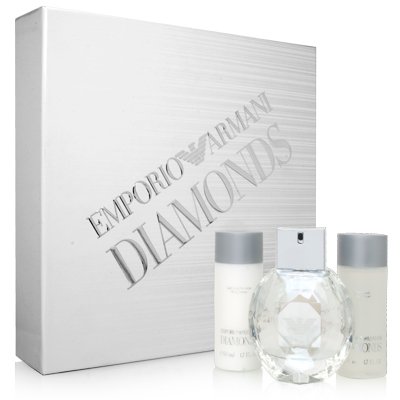 Emporio Armani Diamonds by Giorgio Armani for Women 3 Piece Set Includes: 1.7 oz Eau de Parfum Spray + 1.7 oz Body Lotion + 1.7 oz Shower Gel