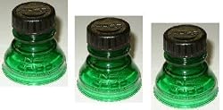 Three (3) Green - Snap Capps - Reclosable Can Tops (Turns Almost Any Can into a Bottle!) Save Money Buy Cans over Bottles! Snap Capp - NO MORE Flat Drinks