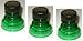 Three (3) Green - Snap Capps - Reclosable Can Tops (Turns Almost Any Can into a Bottle!) Save Money Buy Cans over Bottles! Snap Capp - NO MORE Flat Drinks