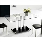 Clear Glass Dining Table