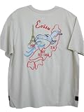 Evisu - NEW RARE Embroidered Evisu Paris Japan Ecru T-Shirt XXL
