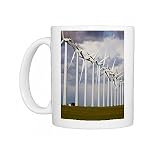 Wind turbines, Albacete, Castilla-La Mancha, Spain, Europe Photo Mugs