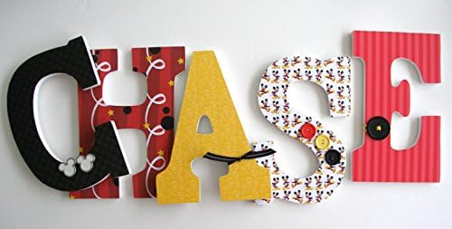 Mickey Mouse Nursery Letters, Disney Bedroom Decor