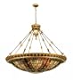 Meyda Tiffany 19807, 45"W Fleur-De-Lis Inverted Pendant