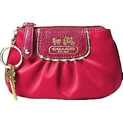 Coach Amanda Satin Mini Skinny in Magenta 42030