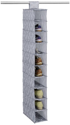 Wenko 4400007100 Multi-Organizer Barock - 10 F&auml;cher, Kunststofffilm, 15 x 120 x 30 cm, grau