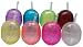 Novelty Crystal 6505/8 Coconut Coolers 15-Ounce Coconut Tumblers with Straws, Set of 8 Assorted Colors