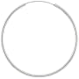 Sterling Silver Large Thin Endless Hoop Earrings, 2 in. Diameter