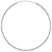 Sterling Silver Large Thin Endless Hoop Earrings, 2 in. Diameter