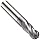 Precision Twist EB3304MV Solid Carbide End Mill, TiAlN Coated, 4 Flute, Ball End