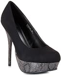 Bamboo Covina-40 Snake Platform High Heel Pump