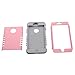 iPhone 6S Plus Case, Pandawell Shock Absorbing Hybrid Defender Armor Rubber Case Cover for Apple iPhone 6S Plus & iPhone 6 Plus 5.5 with Screen Protector & Stylus (Pink/Grey)