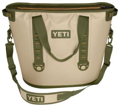 YETI Hopper Soft Side Cooler TAN/Orange Hopper 40