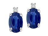 14k Genuine Sapphire Earrings - White or Yellow Gold 2.04 cts FREE GIFT BAG!