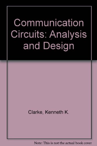 communication circuits analysis and design