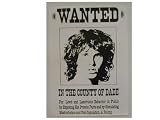 The Doors Poster Wanted Dade County Lewd Jim Morrison