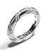 Anniversary Band or Stacking Ring Hand Engraved with Diamond, Pave Set Full Circle, 18k White Gold, Ring Size 6 (T.w 0.50)