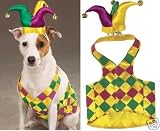 Mardi Gras Dog Costume - Mr. Jester Dog Costume - Small