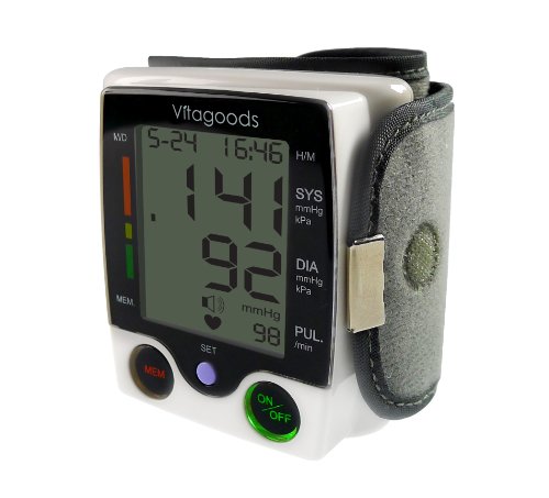 Vitagoods Travel Pulse Portable Wrist Blood Pressure Monitor - VGP-4200 On Sale