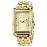 Michael Kors Womens MK3128 Gold 5-Link Rectang