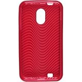 Wireless Solutions 377823 Red Waves Dura-Gel TPU Skin Case for Samsung Gala ....
