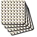 Sandy Mertens Dog Designs - German Shepherd Face Pattern - Coasters