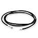 Bling Jewelry Black Silk Cord Chain Necklace Sterling Silver 14" 16" 18" 20" 24" 30" 36