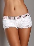 Foxers Lace Boxer Ivory/Pink